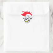 Autocollant rouge crâne (Sac)