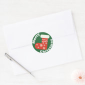Autocollant rouge de veille de Noël (Enveloppe)