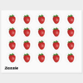 Autocollant rouge d'enveloppe de fraise Scelle Fra (Feuille)