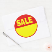 Autocollant rouge et jaune de vente au détail (Enveloppe)