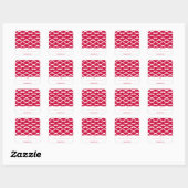 Autocollant rouge Mustache Valentine (Feuille)