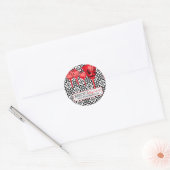 Autocollant rouge pour entreprise (Enveloppe)