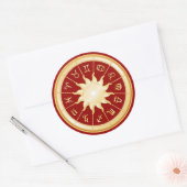 Autocollant rouge Zodiac (Enveloppe)