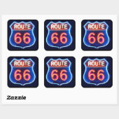 Autocollant Route 66 (Feuille)