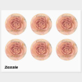 Autocollant RSVP Rose Dusty (Feuille)
