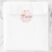 Autocollant RSVP rose Flamant rose (Sac)