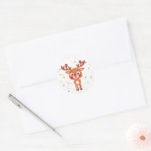 Autocollant Rudolph le nez rouge (Enveloppe)