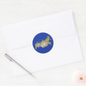 Autocollant Russie Map (Enveloppe)
