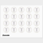 *~* Autocollant rustique AP49 Cartoon Bébé Moose (Feuille)