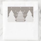 Autocollant rustique des arbres de Noël (Sac)
