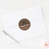 Autocollant Rustique Occidental Bois Country Rusty (Enveloppe)