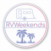 Autocollant RVWeekends (Devant)