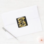 Autocollant S Monogramme initial en or (Enveloppe)