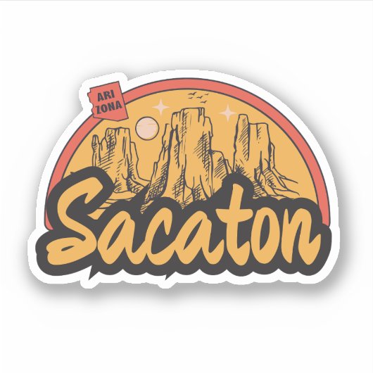 Autocollant Sacaton, Arizona (Devant)