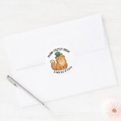 Autocollant Saint-Patrick Chat Roux Irlandais (Enveloppe)