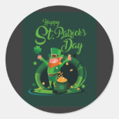 Autocollant Saint Patrick's Day Leprechaun (Devant)