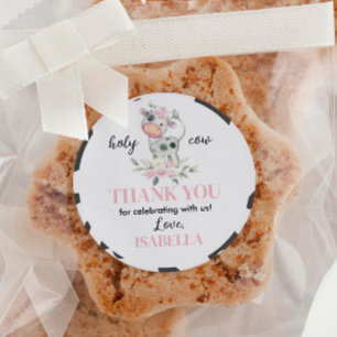 Autocollant Saint Vache d'anniversaire Étiquettes