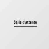 autocollant salle d attente autocollant vinyle (Feuille)