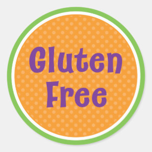 Autocollant sans gluten Halloween