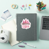 Autocollant Sapin de Noël Rose (Couverture iPad)