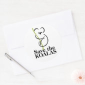 Autocollant Sauvez les Koalas (Enveloppe)