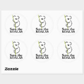 Autocollant Sauvez les Koalas (Feuille)