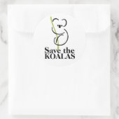Autocollant Sauvez les Koalas (Sac)