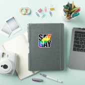 Autocollant Say Gay (Couverture iPad)