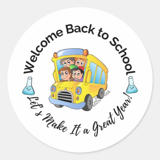 Autocollant Science retour à l'école (Devant)