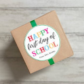 Autocollant scolaire tableau blanc coloré