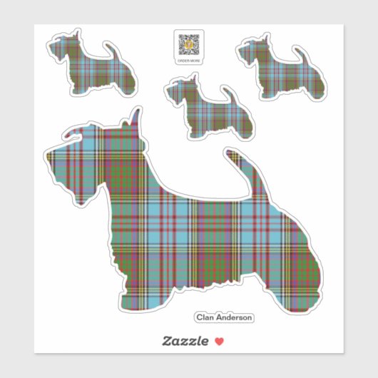 Autocollant Scottie Clan Anderson (Feuille)