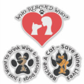 Autocollant Secourt chien et chat (Devant)