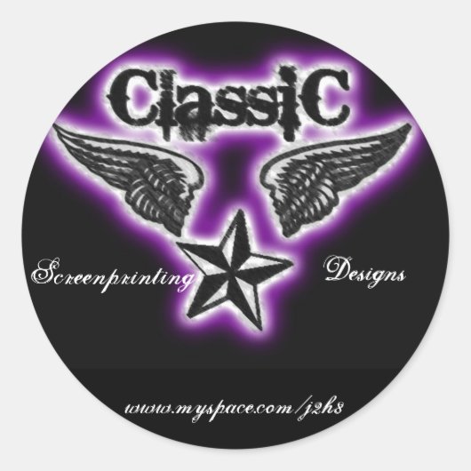 Autocollant sérigraphie classique (Devant)