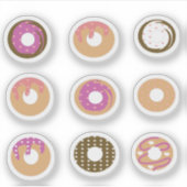 Autocollant Set Coeurs Donuts (Devant)