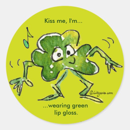 Autocollant Shamrock irlandais n rouleau 04 (Devant)