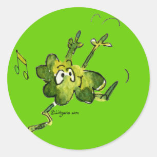 Autocollant Shamrock irlandais n rouleau 06