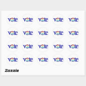Autocollant signe de paix Vote (Feuille)