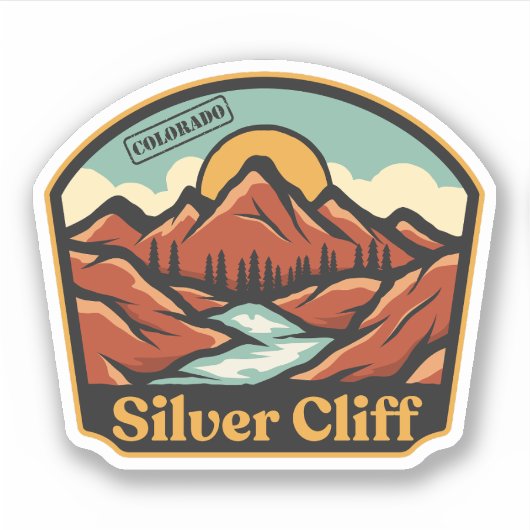 Autocollant Silver Cliff, Colorado (Devant)