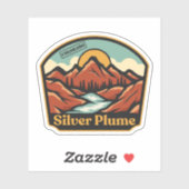 Autocollant Silver Plume, Colorado (Feuille)