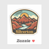 Autocollant Silverton, Colorado (Feuille)