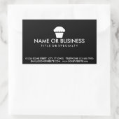 autocollant simple carte de visite de cupcake (Sac)