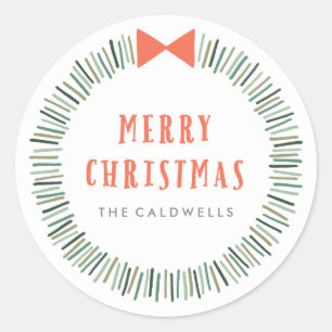 Autocollant simple de guirlande