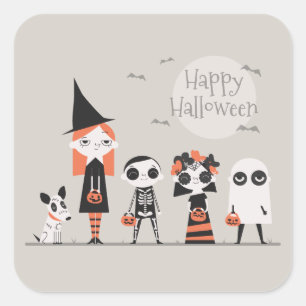 Autocollant simple pourtant élégant de Halloween
