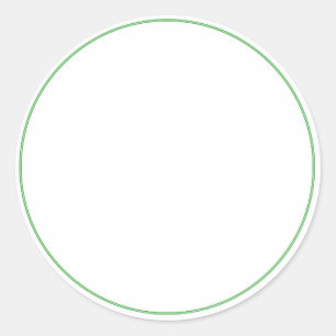 AUTOCOLLANT simple ROND avec la FRONTIÈRE -