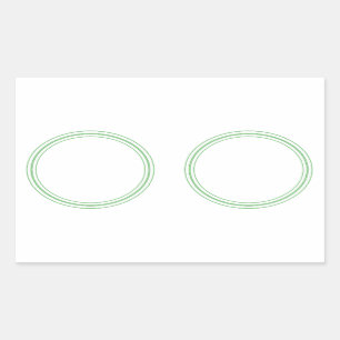 AUTOCOLLANT simple ROND avec la FRONTIÈRE -