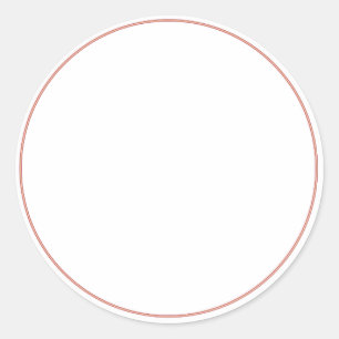 AUTOCOLLANT simple ROND avec la FRONTIÈRE -