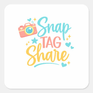 Autocollant Snap Tag Share 