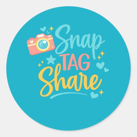 Autocollant Snap Tag Share (Devant)