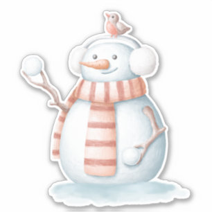 Autocollant Snowman