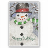 Autocollant Snowman personnalisable (Devant)